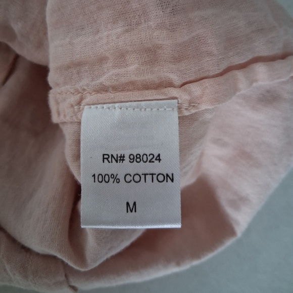 House Of Harlow 1960/ Peach Sleeveless Babydoll Top/ Cotton/ Size US M - Picture 12 of 14